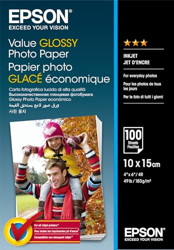 Epson C13S400039 Fotopapier, 100 Blatt, 10 x 15 cm