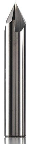 FMN-TOOLS, CNC Wolframcarbid Fasenfräser Aluminium Kupfer, 60 90 120 DEG Entgraten Schaftfräser 90 Grad V Nutfräser Fräser, 1PC ECN3F D10.0 R90
