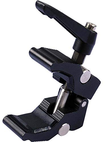 iShoot Improved Versatile All-metal Crab Clamp Magic Hand Pliers with 1/4 & 3/8 Screw Hole, Used for Photography Camera Tripod Studio Flash Light Stand Boom Round Tube Circular Pipe of DIA-10-40mm