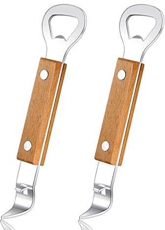 HANCELANT Abrelatas manual de acero inoxidable, 2 unidades
