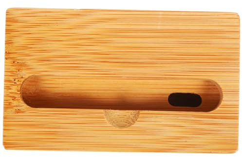 NUOBESTY Soporte para Teléfono de Madera con Resonancia Natural Eco, Amplificador de Sonido Profundo y Potente para Mesa, Soporte Móvil Funcional y Elegante