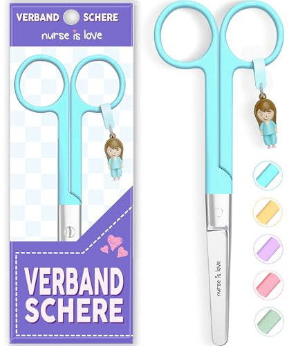 Mayo Ciseaux infirmiere, ciseaux infirmier bout rond | infirmiere accessoires avec motifs uniques à pansement compressif | lames aiguisées inox | idéal trousse de secours