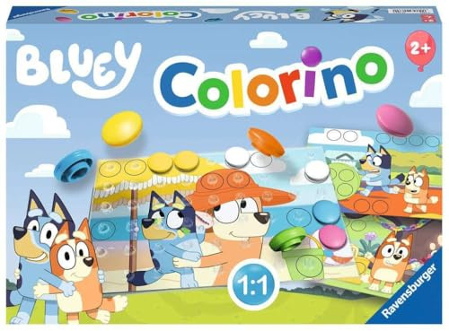 Ravensburger Kinderspiel Bluey Colorino - Lernspiel ab 2 Jahre | Spiel für 1 Spieler, Steckspiel zum Farbenlernen, Geschenk für Jungen und Mädchen