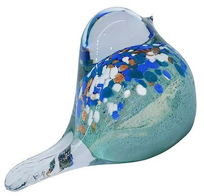 PRETYZOOM Vogelschmuck aus Glas kreativer Desktop schmücken Glashandwerk-Desktop-Dekor Wohnkultur weihnachtsdeko Desktop-Vogel-Ornament aus Glas vogelförmige Verzierung drinnen Tier Zubehör