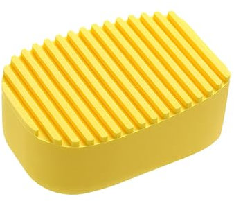 MAGICLULU Mini Planche à Laver Silicone Jaune Brosse De Nettoyage Multifonctionnelle pour Vêtements pour Lavage des Cols Poignets Et