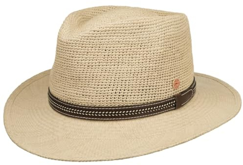 Mayser Bradley Panamahut Ledergarniturband Herren Damen Frühling Sommer Natur L (58-59 cm)