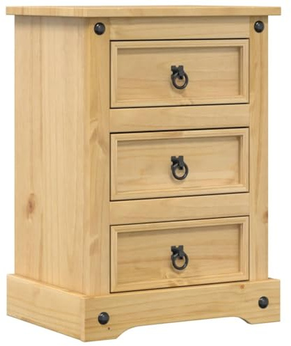 vidaXL Nachttisch Corona 45x35x64 cm Massivholz Kiefer