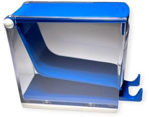 DE Healthcare Products – Watterollenspender für Zahnarztpraxis, für bis zu 50 Watterollen, Watterollenbehälter mit rutschfestem Fuß, blau