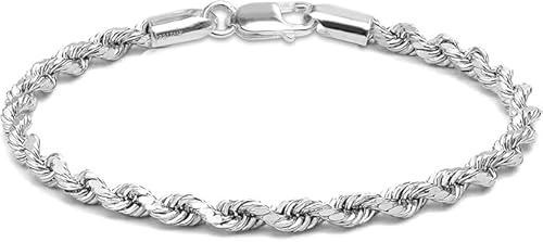 Silver Twisted Rope Bracelet Hip Hop Jewelry 316L Stainless Steel For Men and Women's Thick Rope Chain Bracelet for Men and women