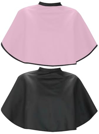 Confezione Da 2 Mantelle Da Parrucchiere, Grembiuli Trucco E Parrucchiere, Grembiuli Antivegetativi, Mantelle Trucco, Bavaglini Corti Per Truccatori
