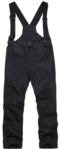 Skihose Kinder Gefüttert Mit Träger Schneehose Jungen Mädchen Wasserdicht Elastischer Bund Skihose Verstellbar Trägern Hosenträger Snowboardhose Latzhose Jungs Baggy Warm Ski Hosen