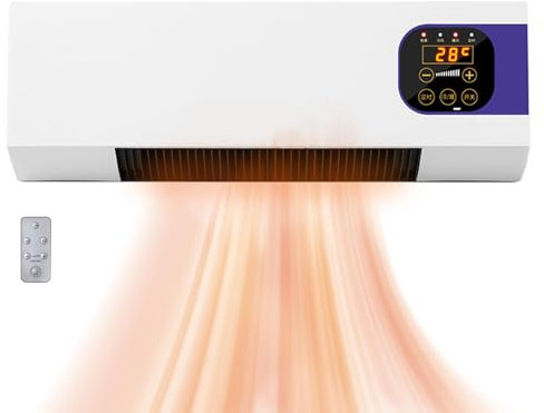Acondicionadores de aire para habitaciones - Enfriador de aire montado en la pared con control remoto de 2000 W - Invierno más cálido, pequeños refrigeradores multifuncionales, electrodomésticos para