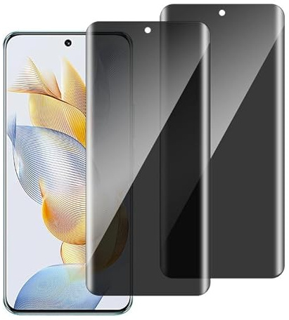 chejuza Privacy Pellicola Protettiva per Honor 90 [2 Pezzi],Durezza 9H,Copertura Completa Anti Spy in Vetro Temperato,HD Protezione Schermo Protezione