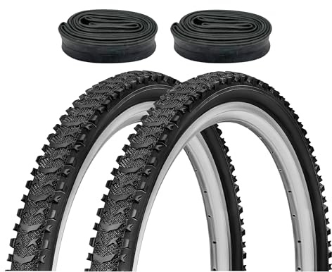 F24Tyre 2er Set Fahrradreifen 24x1,75 Zoll 47-507 wählbar mit Schläuchen | Autoventil Fahrradventil – Trekkingreifen Allround für Citybike Trekkingrad Tourenrad