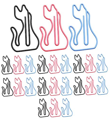 TEHAUX Stück Katze Büroklammer Clips Katze Notizen Cartoon-Büroklammer geformt Katzen-Büroklammern Tierförmige Büroklammern studentische Büroklammer Büroklammern für zu Hause Metall