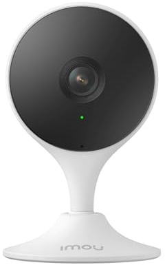 IMOU 3 MP fast wifi-säkerhetskamera, tvåvägs ljudsamtal baby gråtande/mänsklig detektion mörkerseende Alexa & Google, moln/SD-kortplats inbyggd siren (Imou Cue 2)