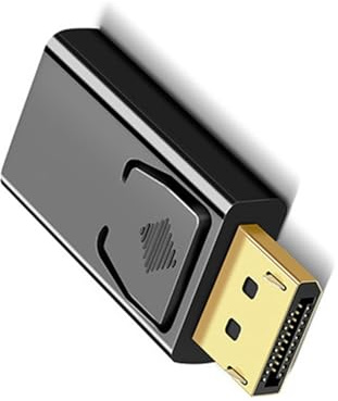 Convertisseur DP vers HDMI 1080p 60 Hz DisplayPort vers HDMI Adaptateur Clear Sound Video Sync Plug & Play pour PC et ordinateurs portables Convertisseur