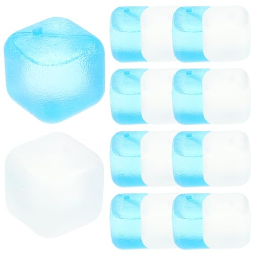 Veemoon 24 Glaçons Réutilisables en Polypropylène Transparent Cubes Rafraîchissants pour Whisky et Boissons Lot de 24 Cubes à Vin Pratiques et Résistants pour Bar et Réfrigérateur