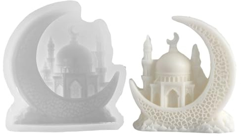 MEILVMEIJI Flexible Moons Candle Silicone Casting Mold For Chocolate Molding Easy Demolding Reusable Crafting Suppli
