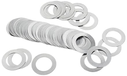 Arandela plana de ajuste de acero inoxidable DIN988 304, 0,1/0,2/0,3/0,5/1 mm, M2, M3, M4, M5, M6, M7, M8, M9, M10, M12-M40, 10/50 unidades(M15x22xThick 10pcs,0.1mm thick)