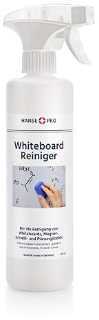 HANSE PRO Whiteboard-Reiniger, 500 ml, mit praktischem Sprüh-Kopf | Effektiver Cleaner