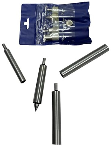 Assorts Tool Steel Edge Finder Set – 4 Pieces (EF-130, EF-132, EF-133, EF-134) | High-Precision CNC Milling Edge Locators | 1/2 & 3/8 Shank Sizes | Double-End & Single-End Tips