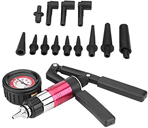 lyrlody Vakuum Tester für Auto, Vakuumpumpe Multifunktionsbremsenentlüfter Bremssysteme Manometer