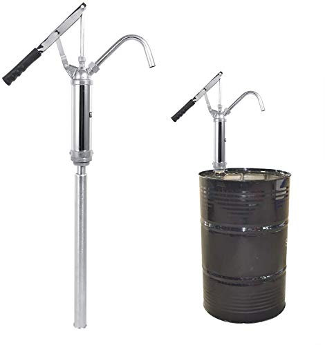 Ejoyous Ölfaßpumpe Hebelfasspumpe Fasspumpe Flüssigpumpe Pumpe Handpumpe für Ölpumpe Benzinpumpe Fuel Tool Chrome vergoldet 55 Gallone Trommel mit abnehmbare Düse