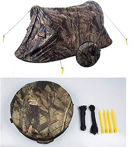 Hunting Explorer 1-2 Personen ultraleichtes Camouflage-Camping-Pop-up-Zelt, wasserdichtes Schatten-Touristenzelt