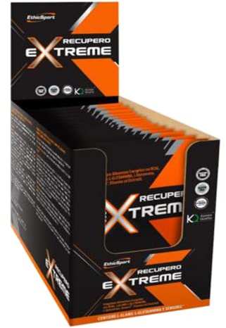 EthicSport RECUPERO EXTREME – Integratore post-workout con BCAA, Glutammina, Ala-Gln, Ashwagandha KSM-66®, carboidrati, elettroliti e vitamine – Box da 16 buste da 50 g
