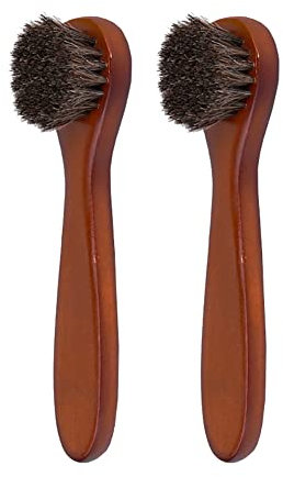 JIHUOO 2 Pcs Shoes Polish Brushes Shoe Care Clean Applicators Shoe Polish Daubers Shoe Care Brush