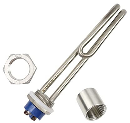 whirlpool Dryer Parts Immersion Heater 32mm Thread 380v Electric Boiler Heater Immersion Water Heating Element 1KW/2KW/3KW/4KW (Color : Heater Thread Nut, Wattage : 2KW 220mm)