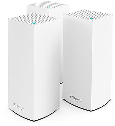 Linksys Atlas WiFi 6 Router Home WiFi Mesh System, Dual-Band, 6,000 Sq. ft Coverage, 802.11ax, 75+ Devices, Speeds up to (AX3000) 3.0Gbps - MX20MS3, 3-Pack
