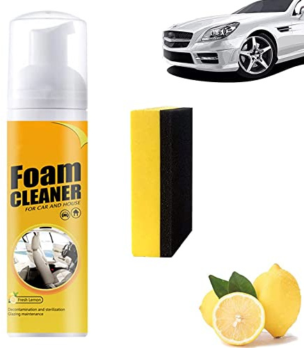 Atidottech Schaumreiniger, Atidottech Leistungsstarkes Fleckentfernungs-Set, Multifunktionales Auto-Schaumreiniger-Spray, Schaumreiniger Allzweck für Auto und Haus (30ML, 1Stück)