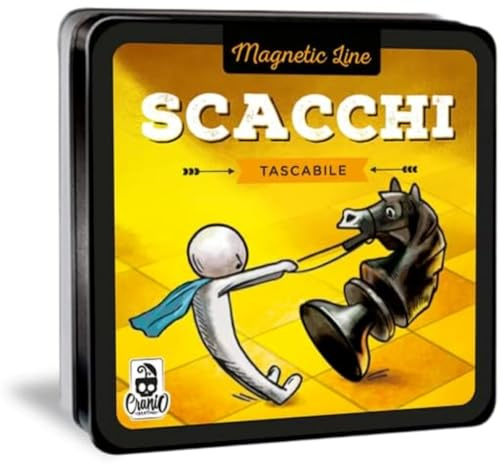 Cranio Creations - Magnetic Line, Échecs, Un Grand Classique en Version De Poche Et Magnétique, Édition en Langue Italienne, CC358