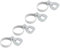 Bestway® Ersatzteil-Set Schlauchklemme (grau / 4 Stück) für Ø 32 mm Schläuche