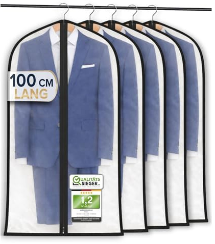 FiRiO® 5x housses vêtements - Housse transparente PEVA - Housses protection