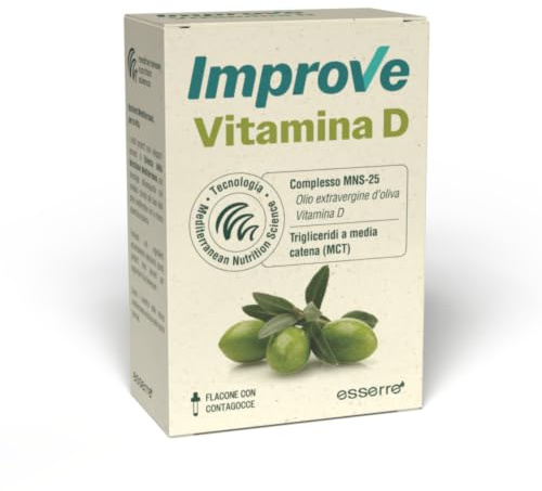 Improve Vitamina D ad alto assorbimento in gocce, Flacone da 21 ml.