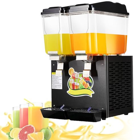 YXFAZPP Cold Drink Dispenser Heavy Duty Cold Juice Drink Commercial Beverage Dispenser, Juicer Dispenser Stainless Steel Breakfast Buffet Bars Hotels (32L)