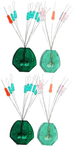 POPETPOP 40pcs Fishing Line Stoppers Lightweight Float Stops for Stream and Fishing Easy to Use Water Green and Dot for Anglers