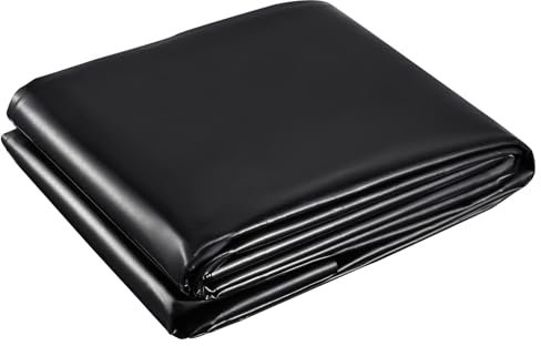 Coolty Rivestimento per laghetto, nero, resistente, per giardino, stagni per pesci, paesaggistica, fontane, cascata (1,2 m x 2,1 m)