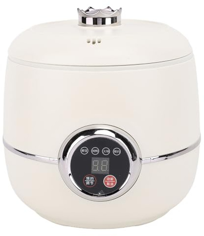 Olla Arrocera Eléctrica Portátil, Pequeña Olla de Arroz para Granos, Capacidad de 1,6 L, para Hacer Almuerzo, Olla Arrocera Eléctrica Multifuncional, Olla Arrocera Antiadherente,