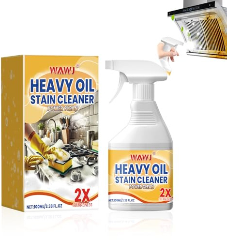 WAWJ® Foam Cleaner, Foaming Heavy Oil Stain Cleaner, Spray per Bolle di Pulizia Multiuso, Spray Sgrassante da Cucina per Rimuovere le Macchie di Olio Ostinat