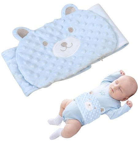 KBIBCK Cinturón anticólico para bebé, Cojín de huesos de cereza, Cinturón anticólico para dolores abdominales y flatulencias, Microondas o Horno, Hipoalergénico y Lavable, Cojín de grano 100% algodón