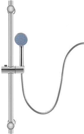 Shower Riser Rail, 66cm Stainless Steel Shower Head Holder Wall Mount Shower Head Riser Kit 360 ° Rotation, Showers Lift Rod Suitable for Homes, Bathrooms, Showers, Toilets