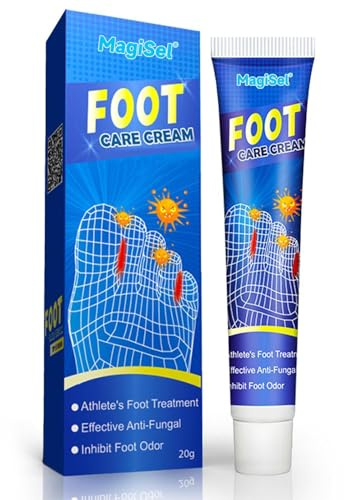 Gel contra el pie de atleta, Crema los pies, 20g - Hidratación Profunda, Alivia Picazón y Mal Olor