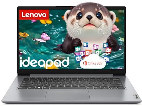 Lenovo 2026 Student Laptop with Microsoft 365, 8GB RAM, 128GB Storage + 500GB Ext HDD, Intel Dual Core, WiFi, Ultra-Light, Long Battery Life, Windows 11 S, Essential IdeaPad for Home & School