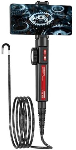 360 Degree Rotation Endoscope Camera 6mm Lens HD Articulated Inspection Borescope Camera for Car iOS Android