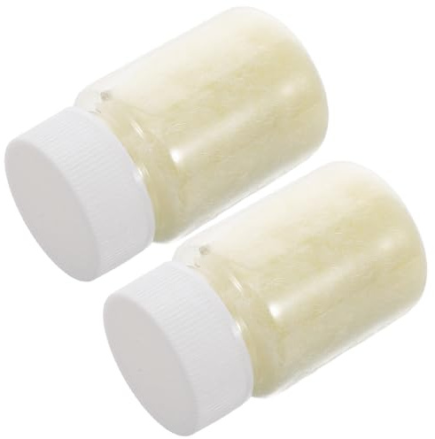 Anneome Polvere Floccante Creativa 3mm per Artigianato Fai da Te 2 Bottiglie Materiale Multiuso per Pupazzi Schiacciabili e Decorazioni Natalizie