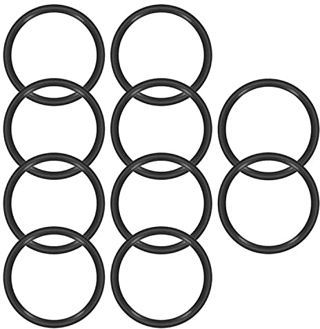 Othmro 10 Stück Nitrilkautschuk-O-Ringe, 67 mm Außendurchmesser, 57 mm Innendurchmesser, 5 mm Breite, Gummi-Unterlegscheiben, metrische Buna-N-Dichtungsringe, Schwarz